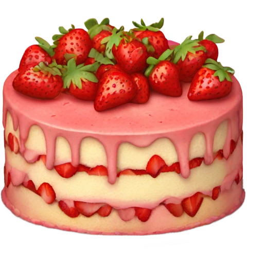 strawberry cake emoji