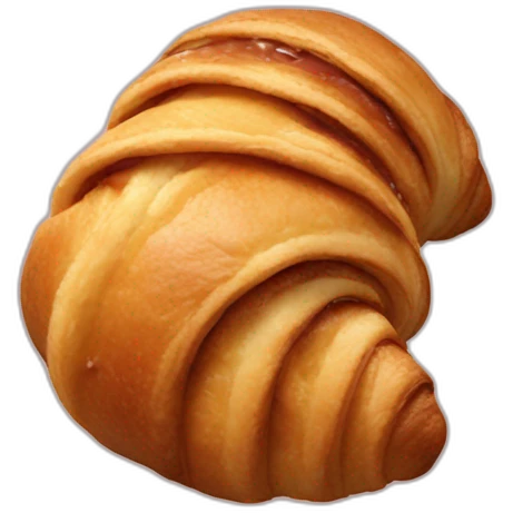 Chocolate croissant  emoji
