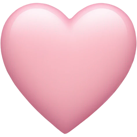 pastel pink heart emoji