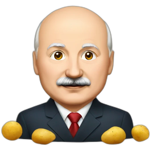 Lukashenko with potatoes emoji
