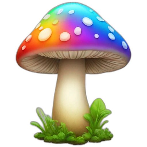 Mushroom rainboww emoji