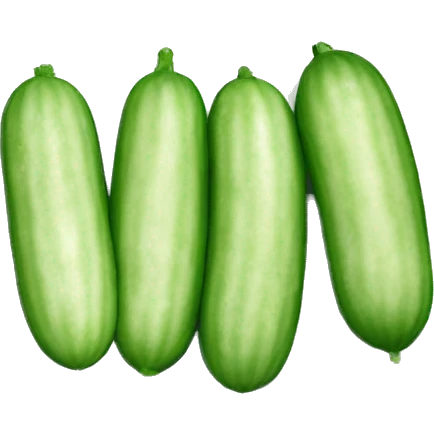 Cucumbers on plate emoji