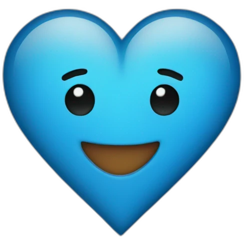 Blue heart emoji