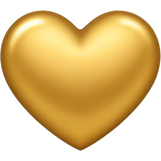 coração dourado emoji