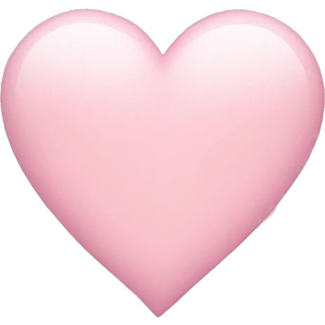 Light pink heart emoji