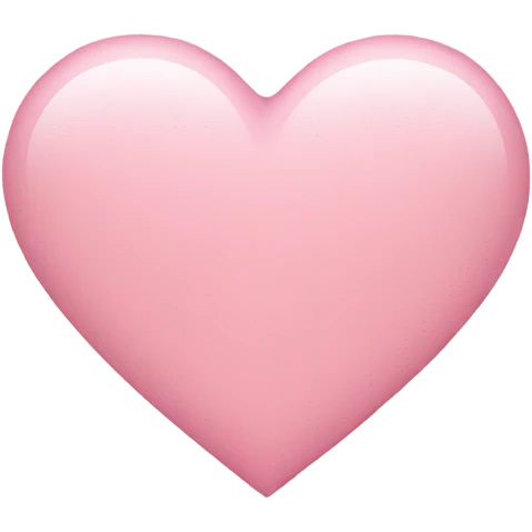 Light pink heart emoji emoji