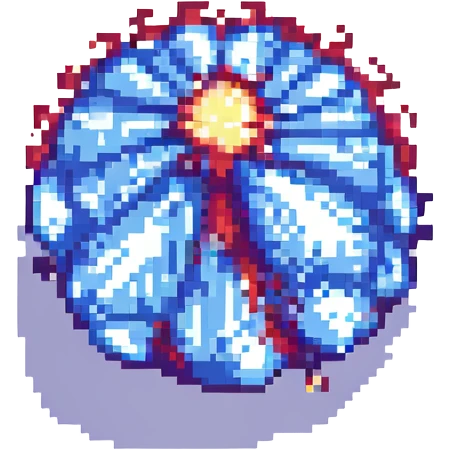 pixel art explosion, retro video game style emoji