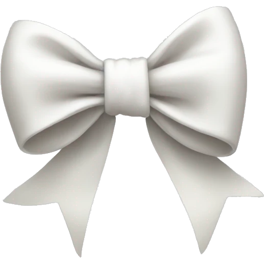 white bow emoji