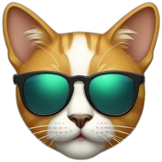 Cat with sunglasses emoji