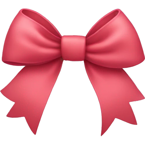 Cute bow emoji