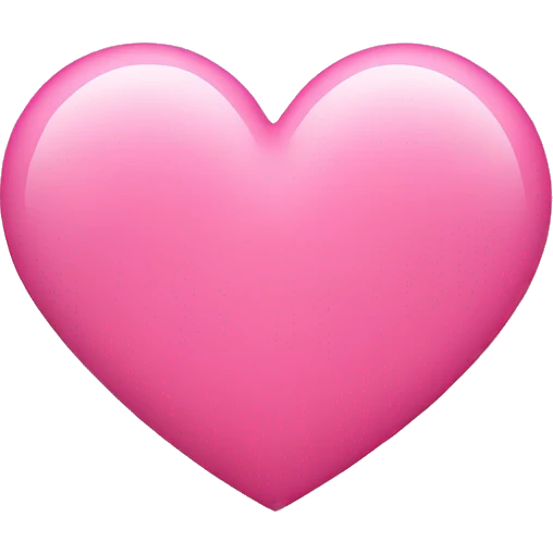 Pink heart emoji