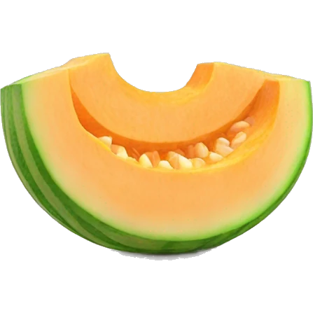 3D muskmelon  emoji