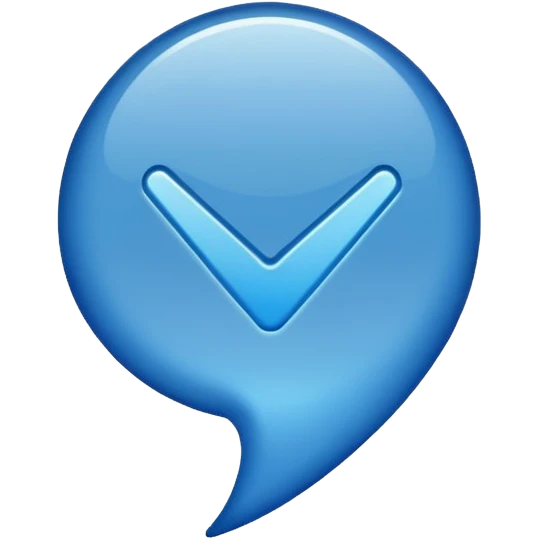 Blue tick emoji