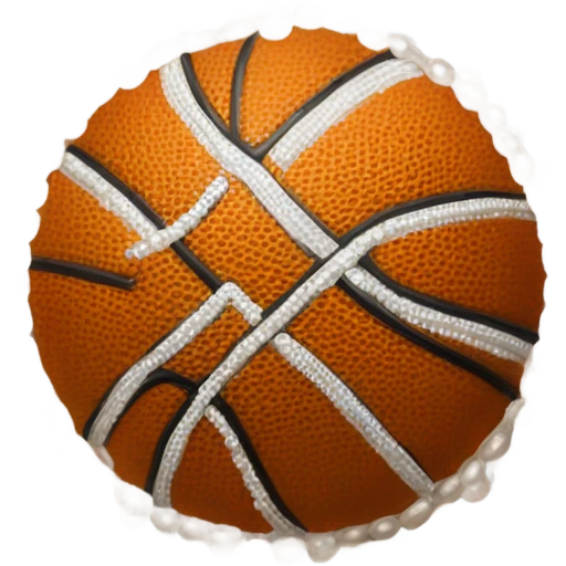 basketball with pearls emoji