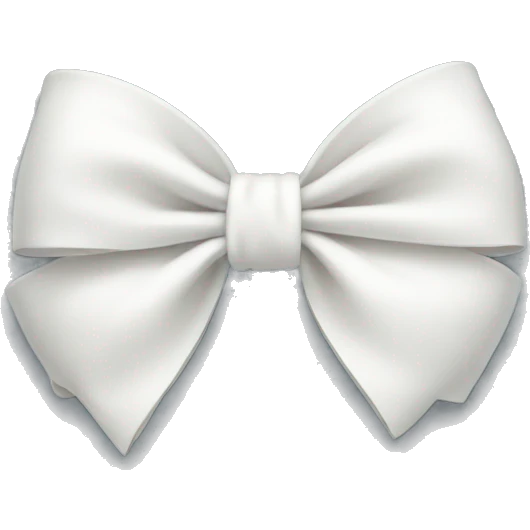 White bow emoji
