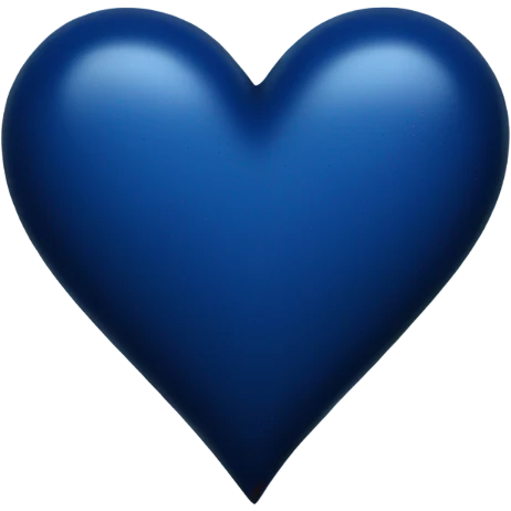 Dark blue heart emoji