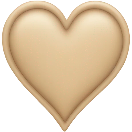 Beige heart  emoji