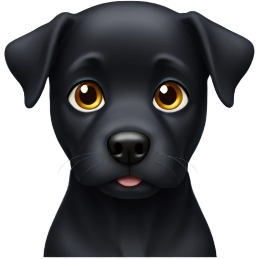 Black dog emoji