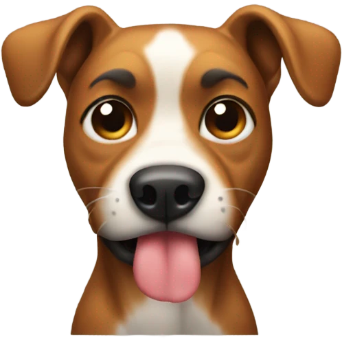 Dog pooping emoji