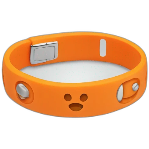 Orange Rubber Bracelet emoji