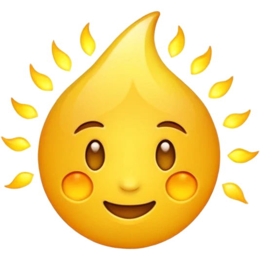 brilho amarelo emoji
