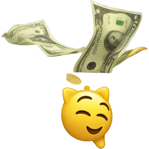 money falling emoji