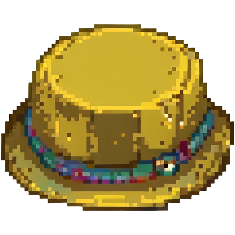 золотая шляпа, no background emoji