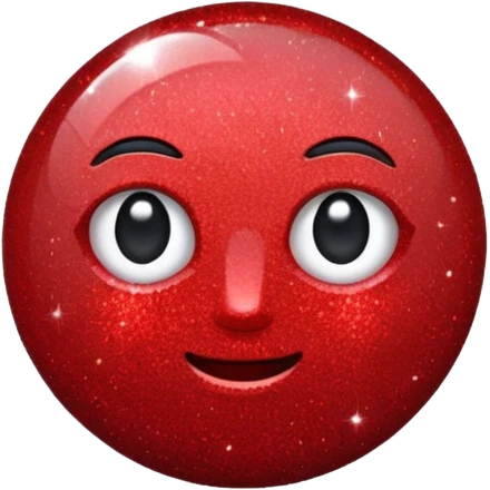 red glitter X emoji