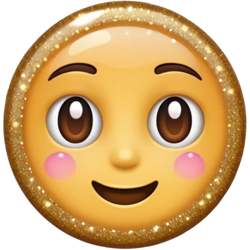 glitter cheap brown emoji