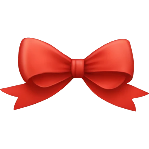 Red bow emoji