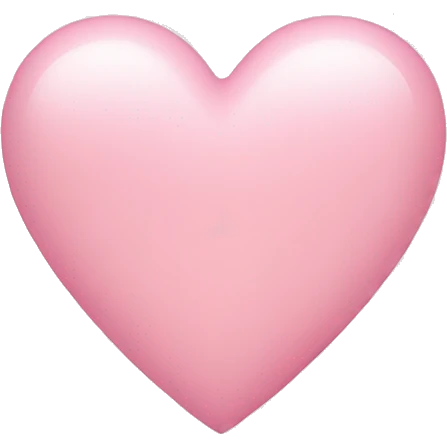 light pink heart  emoji