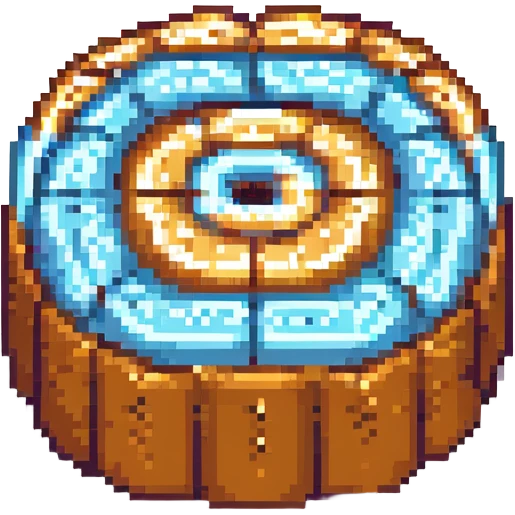a sweet roll, pixel art style, simple shading, retro look emoji