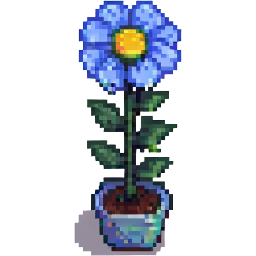basic pixel art flower, plain and easy, no complex shapes emoji