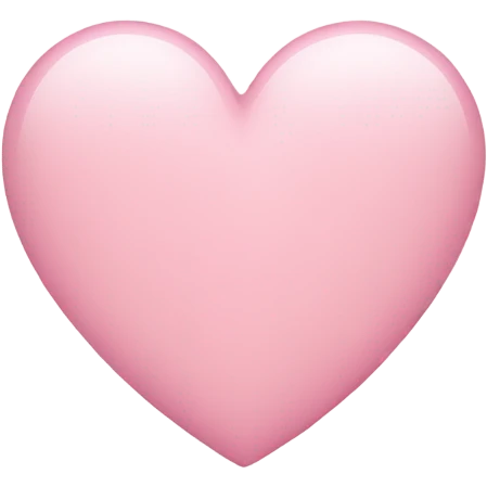 Light pink heart emoji