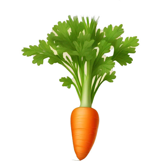 Carrot growing  emoji
