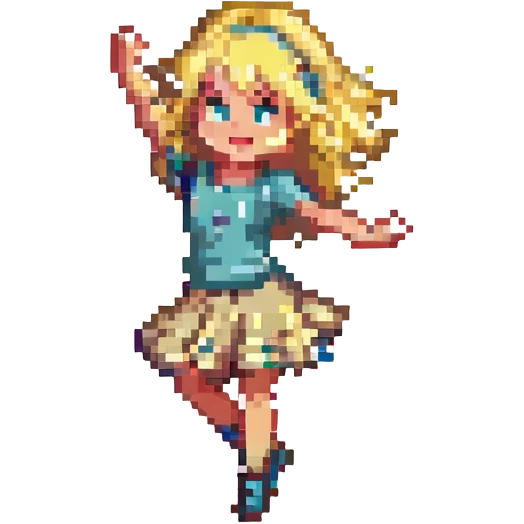 blond dancing girl, dancing emoji
