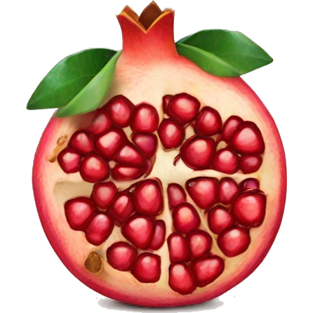 pomegranate with whatermelon emoji