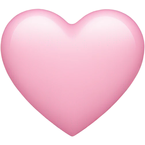 Light pink heart  emoji