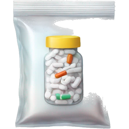 painkillers in a ziplock bag emoji