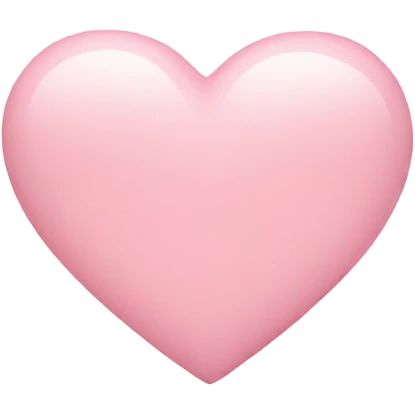 Light pink heart emoji