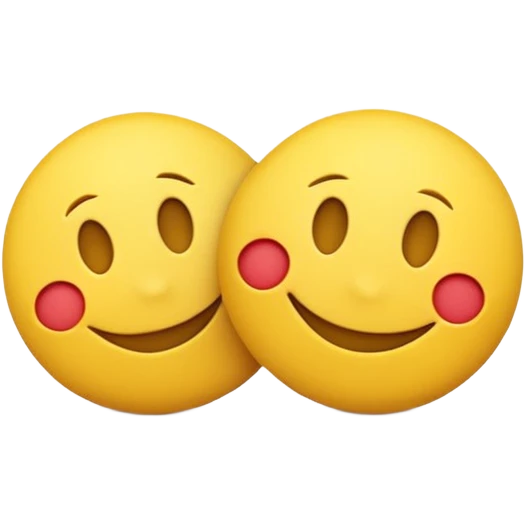 smileys rubbing each others back emoji