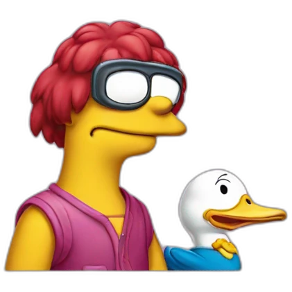 Canard simpson emoji