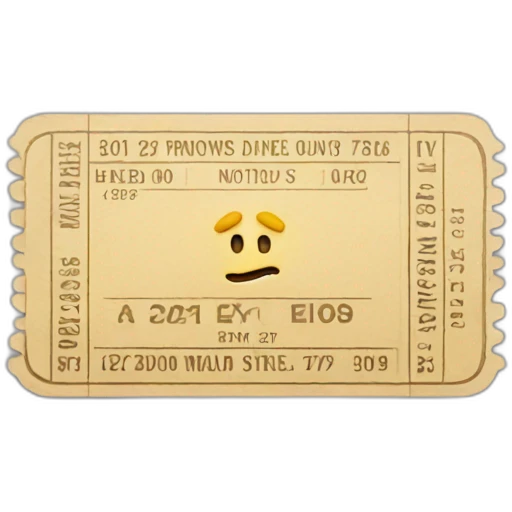 Concert ticket emoji