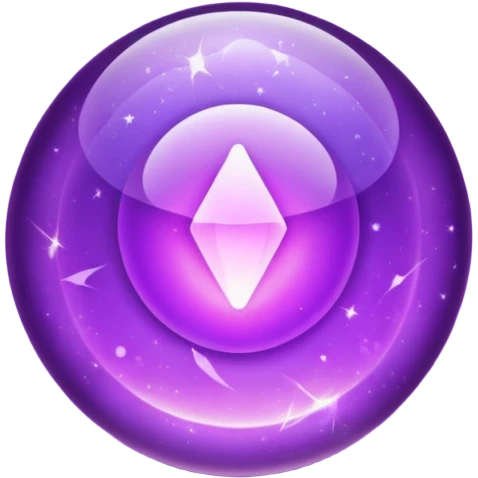 purple magical stone emoji