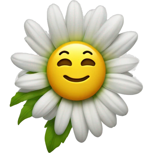 daisy smiley face emoji