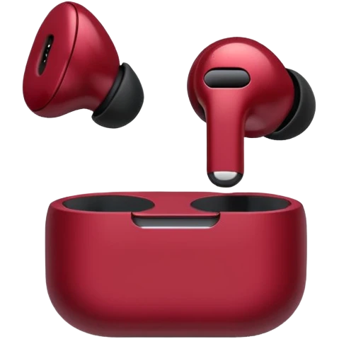 Maroon earpod emoji