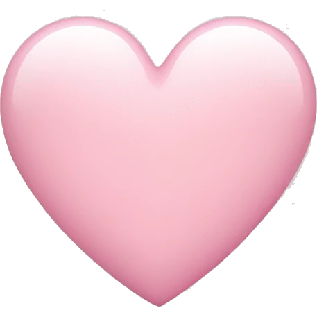 Light pink heart  emoji