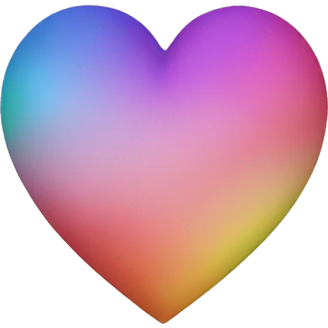 Rainbow heart emoji