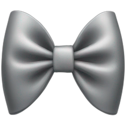 grey bow emoji