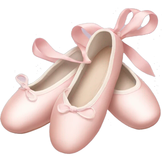 Pale pink ballet shoes emoji